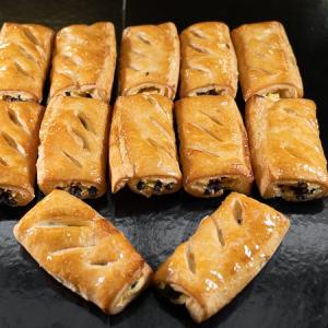 STRUDEL CREMA E GOCCE DI CIOCCOLATO (12 PEZZI)